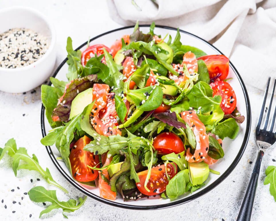 frais et Savoureux nos salades à  linas